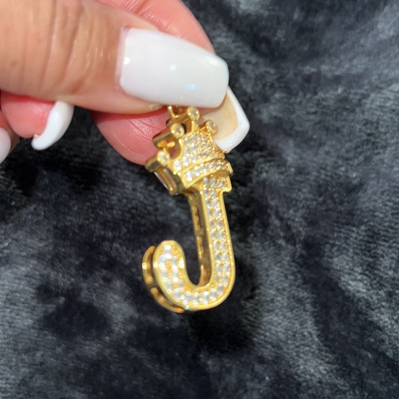 Gold Tone Crowned Letter ‘J’ - Picture 6 of 6